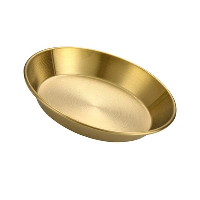  Edelstahl Teller Edelstahlteller Vorspeisenteller Snackteller Aus - Bild 1 von 4