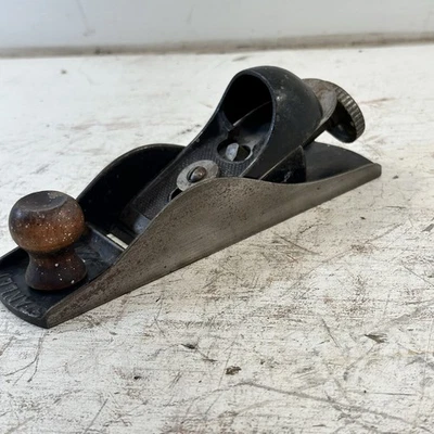 Vintage Stanley No 220 Block Plane Wood Working Carpentry Tool - Image 1 of 4