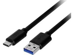 Cable USB - ISY IUC 3000, USB-C a USB-A, Universal, 1 m, Negro - Imagen 1 de 3