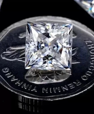 Loose Lab Grown CVD Diamond 2.30Ct Princess D Color IF CLARITY Certified Diamond - Image 1 of 4