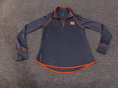 Auburn Tigers Shirt Womens Large Navy Orange NCAA Football Long Sleeve Colosseum - Image 1 of 4