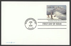 2006 US Scott #UX449 24c Pike's Expedition at Pike's Peak, Postal Card FDC - Picture 1 of 1