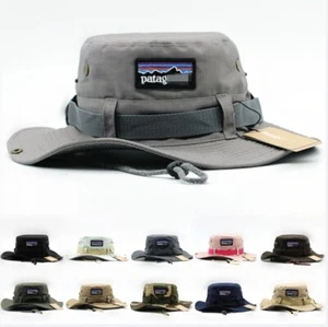 Patagonia Fishing Cap Unisex Bucket Hat Outdoor Beach Men Women Sun Hiking Hat - Picture 1 of 19