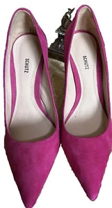 😎🩷Tacones de gamuza rosa venta inmobiliaria talla 5,5 Schultz nuevos sin caja - Imagen 1 de 3