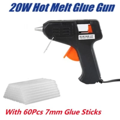 20W胶枪迷你热熔胶枪带60迷你透明胶棒维修工具 — 第 1/4 张图片