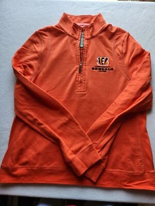 Cincinnati Bengals NFL Tommy Bahama Langarm 1/3 Länge Reißverschluss Größe XL Daumenloch - Bild 1 von 7