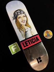 RARE Leticia Bufoni 2017 PLAN B First Edition MVP Skateboard Deck Team Rider 8” - Picture 1 of 8