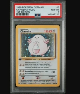Pokemon Chaneira Holo 3/102 1. Edition PSA 8 NM-MT Deutsch #3 - Bild 1 von 2