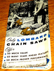 1960's Lombard Chain Saws Sales Brochure