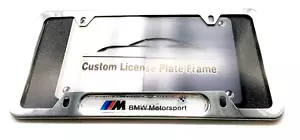 Chrome license plate frame - BMW Motorsport - Picture 1 of 2