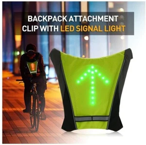 Widget Zaino LED con Indicatore di Direzione per Ciclismo Notturno, Carica USB - Foto 1 di 9