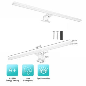 Lámpara de espejo de baño LED lámpara de baño 230 V lámpara de armario tubo armario con espejo lámpara - Imagen 1 de 24