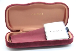 NEW GUCCI RED LARGE CASE AUTHENTIC EYEGLASSES SUNGLASSES CASE ONLY
