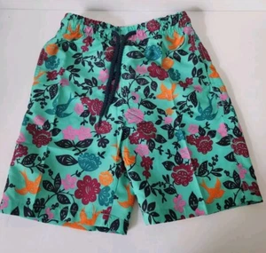 New With Tags, Kailua Surf Boys Size 8 Medium Blue Hawaiian Flower Trunks Board - Picture 1 of 5