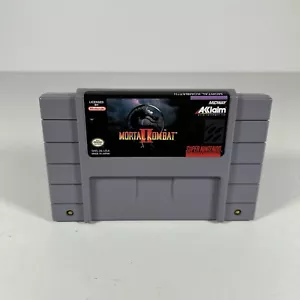 Mortal Kombat II - Super Nintendo Entertainment System Cartridge SNES Tested - Picture 1 of 4