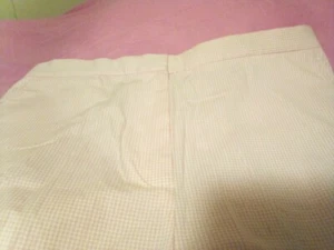 Jones New York Misses GRÖSSE 12 ROSA & WEISS BAUMWOLLE GINGHAM CAPRIHOSE NEU OHNE ETIKETT - Bild 1 von 7