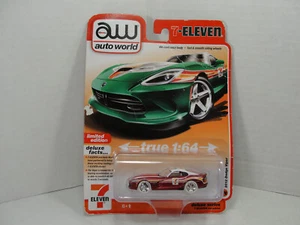 2023 AW Auto World 1/64 7-Eleven 2012 Dodge Viper CHASE - Picture 1 of 3