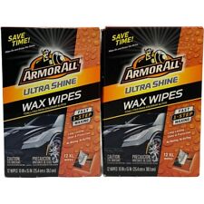 Armor All Quick Wash & Wax Wipes Ultra Shine XL  2 Boxes New Sealed