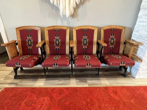 Antique Theater Seats Cover