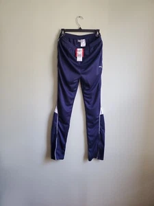 PUMA KIDS ACTIVE WEAR PANTS NAVY BLUE WHITE ROLLED STRIPE SIZE XL (18-20) - Picture 1 of 5