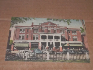 LEBANON NH - 1940'S ERA HAND COLORED POSTCARD - HOTEL ROGERS - Picture 1 of 2