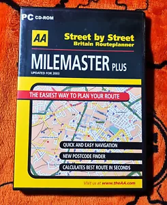 AA Milemaster Plus Street by Street British Routemaster Software 2003 Retro - Picture 1 of 4