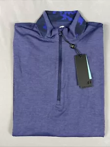 Greyson Golf Pullover Guide Sport 1/4 Zip Large Maltese Blue Nylon NWT MSRP $118 - Picture 1 of 6
