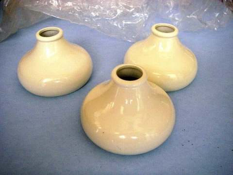 Vintage Porcelain Ceramic Cast Iron Sink Faucet Escutcheons Knobs Handles Levers Cover