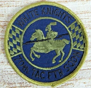 US Air Force 70th Tactical Fighter Squadron Tac Ftr Sqdn White Knights 3" Patch - Picture 1 of 3