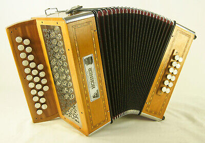 Accordion Diatonic Hohner Galaad II sol / do (G/C) With Cover & Shoulder Straps