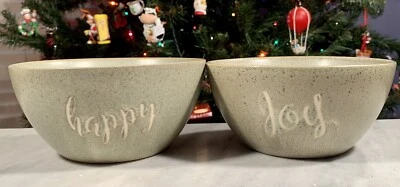 Lote de 2 cuencos de cereal Signature PALABRAS INSPIRADORAS 6": ALEGRÍA Y FELICIDAD verde musgo Foto 1 de 4