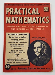 Practical Mathematics Soft Cover Text Book Advanced Algebra Issue No 4 1943 - Imagen 1 de 6