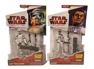 STAR WARS ARF TROOPER, CLONE TROOPER ECHO ACTION FIGURES (J9) - Picture 1 of 4