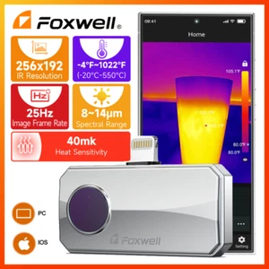📸FOXWELL RT100 For iOS Infrared Thermal Imaging Camera 12um pixel Portable Tool - Picture 1 of 13