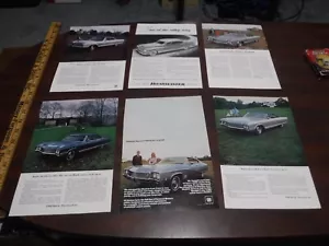 Lot of 6 Vintage Buick Magazine ads - 66 Electra 225, 68 Skylark, Roadmaster - Picture 1 of 7