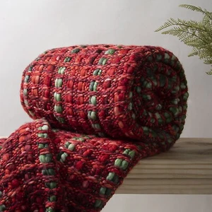 Luxury Acrylic Throw Indian Handloom Indian Cotton Soft Home Decor Couch Blanket - Picture 1 of 3