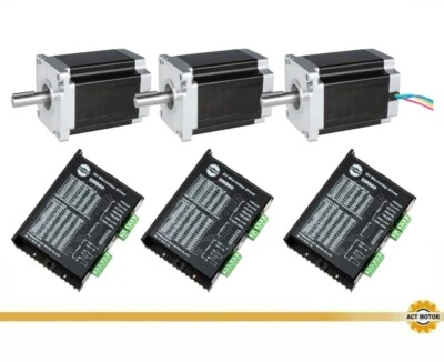 3Axis Schrittmotor Nema34 StepperMotor 1132oz-in φ12.7mm 5A 114mm keyway CNC ACT - Bild 1 von 4