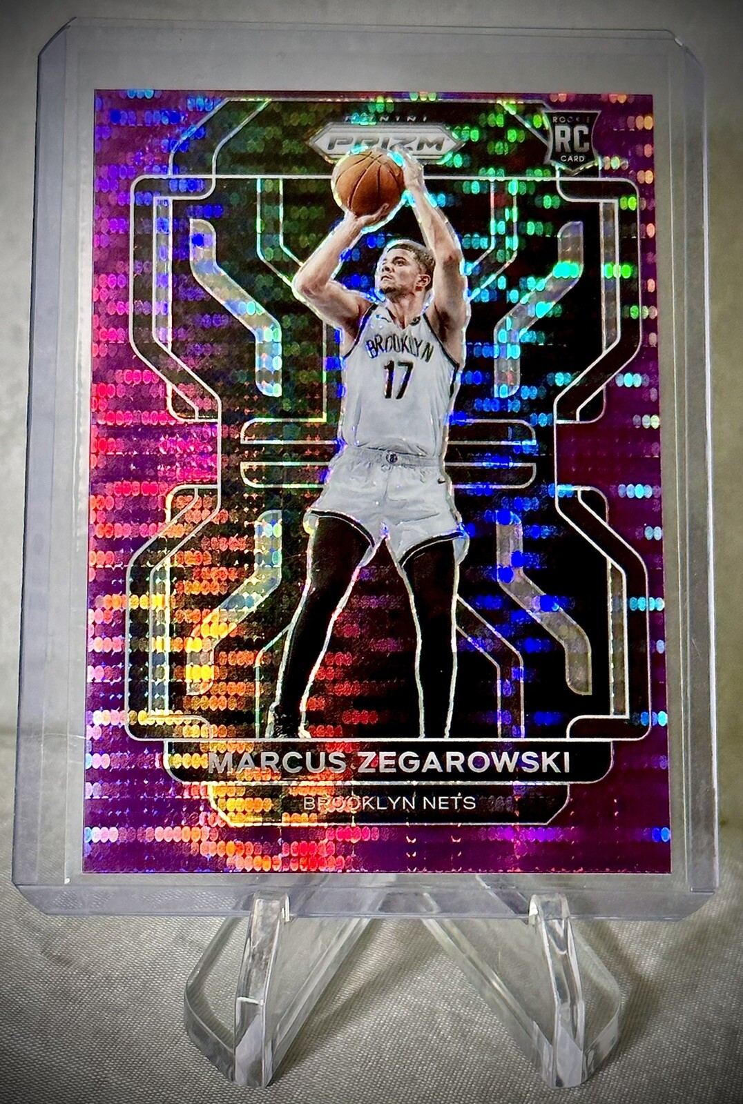 2021-22 Panini Prizm - Marcus Zegarowski - #’d /35 Purple PULSAR Rookie RC #300