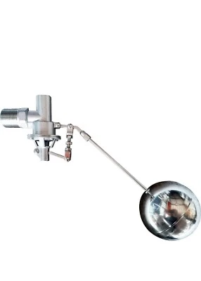 304 Stainless Steel Balanced Float Ball Valve, Tank Mount, 100 Psi, 1 inch NP... - Image 1 of 4