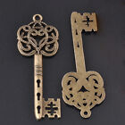 Skeleton Keys Steampunk Bronze Brass  2-3/8" Keys Jewelry Art Craft Lot of 2