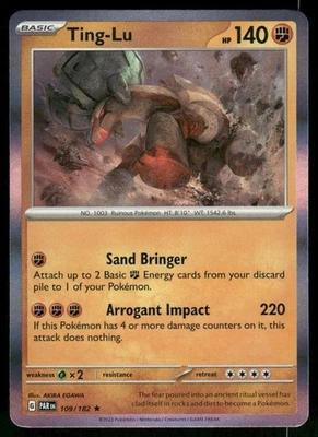 Ting-Lu 109/182 Rare Holofoil SV04: Paradox Rift NM - Image 1 of 2