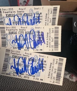 Miguel Cabrera Triple Crown Game Ticket Autographed W/ JSA Auth  Back Of Ticket - Picture 1 of 1