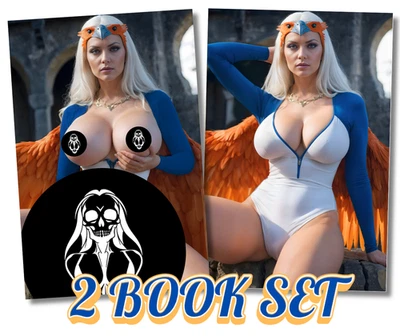 SORCERESS DOUBLE SIDED 2 BOOK SET (Nude/Nice) - Deviant Nation Lt 100 w CoA - Image 1 of 4