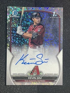 2023 Bowman Draft Chrome 1st Sparkle /71 Auto Kevin Sim Refractor #CDA-KS - Picture 1 of 2