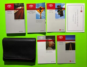 Toyota RAV4 2019 juego manual para propietarios de fábrica con navegación y estuche *OEM* - Imagen 1 de 8