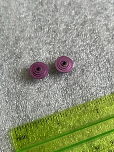 Trinity 6008 (Light) Purple Aluminum Wing Button vintage RC10 Losi Kyosho Buggy - Picture 1 of 8