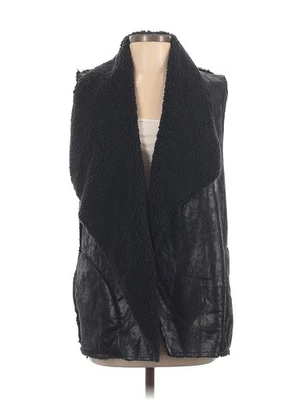 Chaleco de piel sintética negro Cotton Candy LA para mujer S Foto 1 de 2