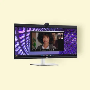 Dell P3424WEB 34” 2K 1440P Curved Video Conferencing UHD IPS Monitor USB-C Hub - Picture 1 of 1