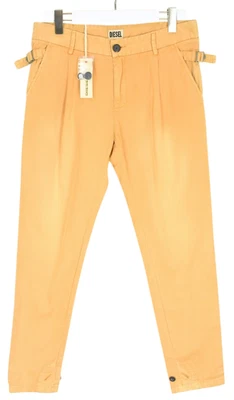 Pantalón DIESEL Para Hombre W29 Cremallera Mosca Logo Cincha Lados Desteñido Plisado Botón Puños Foto 1 de 4