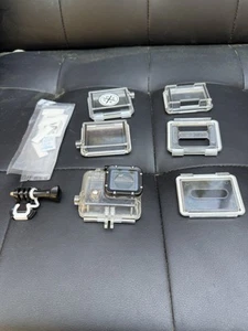 Used GoPro Hero 3 / 4 60m dive housing + back doors - Picture 1 of 4